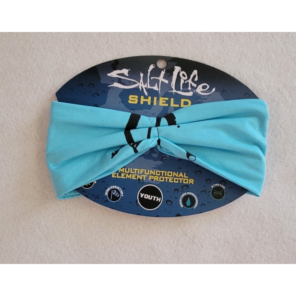SALT LIFE Face Shield YOUTH Gaiter Aqua Sun UPF Protection SLX UVAPOR‎ NEW